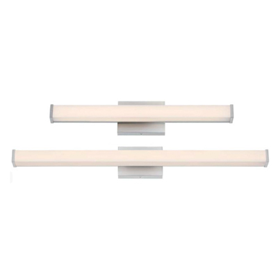 LL61349-24-5MCT-BN, LL61350-36-5MCT-BN, LL61349, LL61350, Decorative Indoor, LED, 120V, Brushed Nickel, BN, Sconce, Wall, ADA, 5MCT, MCT, Selectable, Damp